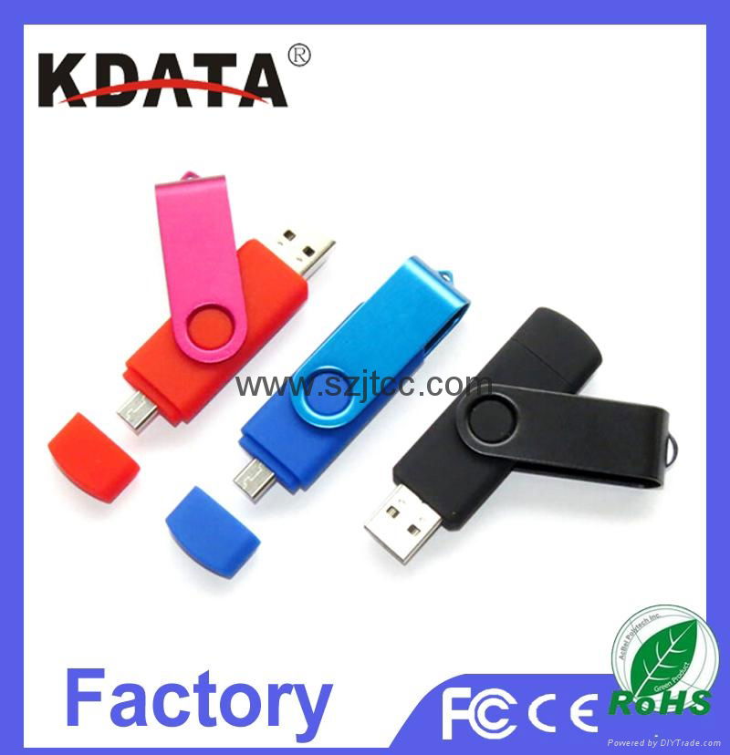 16GB swivel smartphone usb flash drive 4