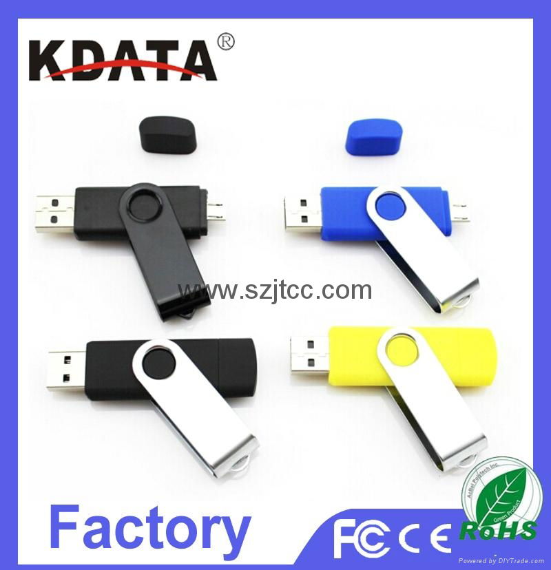 16GB swivel smartphone usb flash drive 5