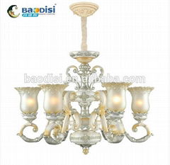 Romance Countryside Style Wholesale European Style Resin Material Chandeliers Fo