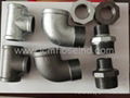 Gal/black malleable iron pipe fitting