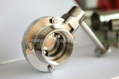 stainless steel sanitary butterfly valve female