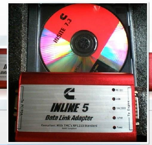 Multi-languages Cummins Inline 5 Data Link Adapter With INSITE 7.5 Software