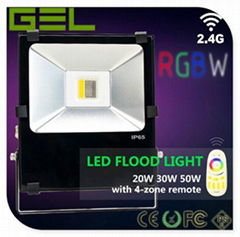 2.4G Remote Control LED Flood Light,