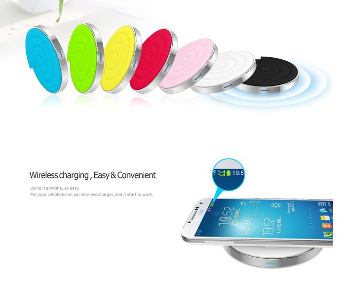 Noosy Newest Colorful Snail Qi Wireless Charger 3