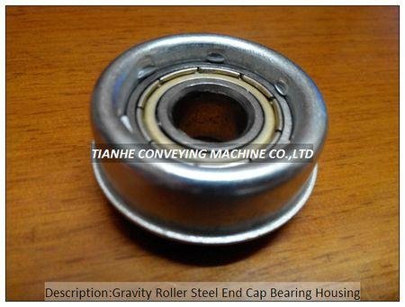 gravity roller steel end cap bearing housing