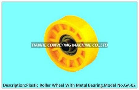 plastic roller wheel with precision bearing