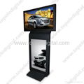 42inch Airport dual-screen Free Stand LCD advertising player 3