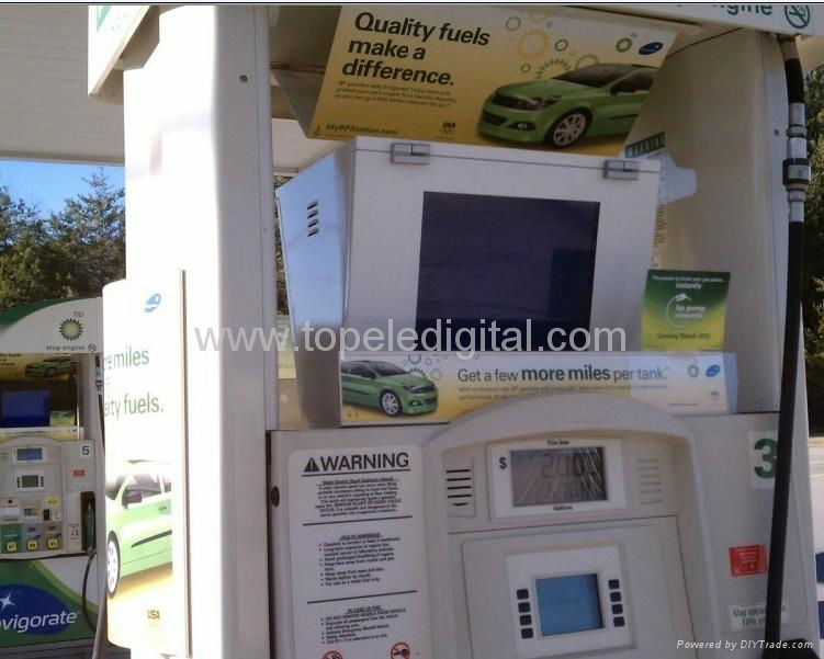 21.5" Outdoor Gas Pump Top LCD Advertising Display