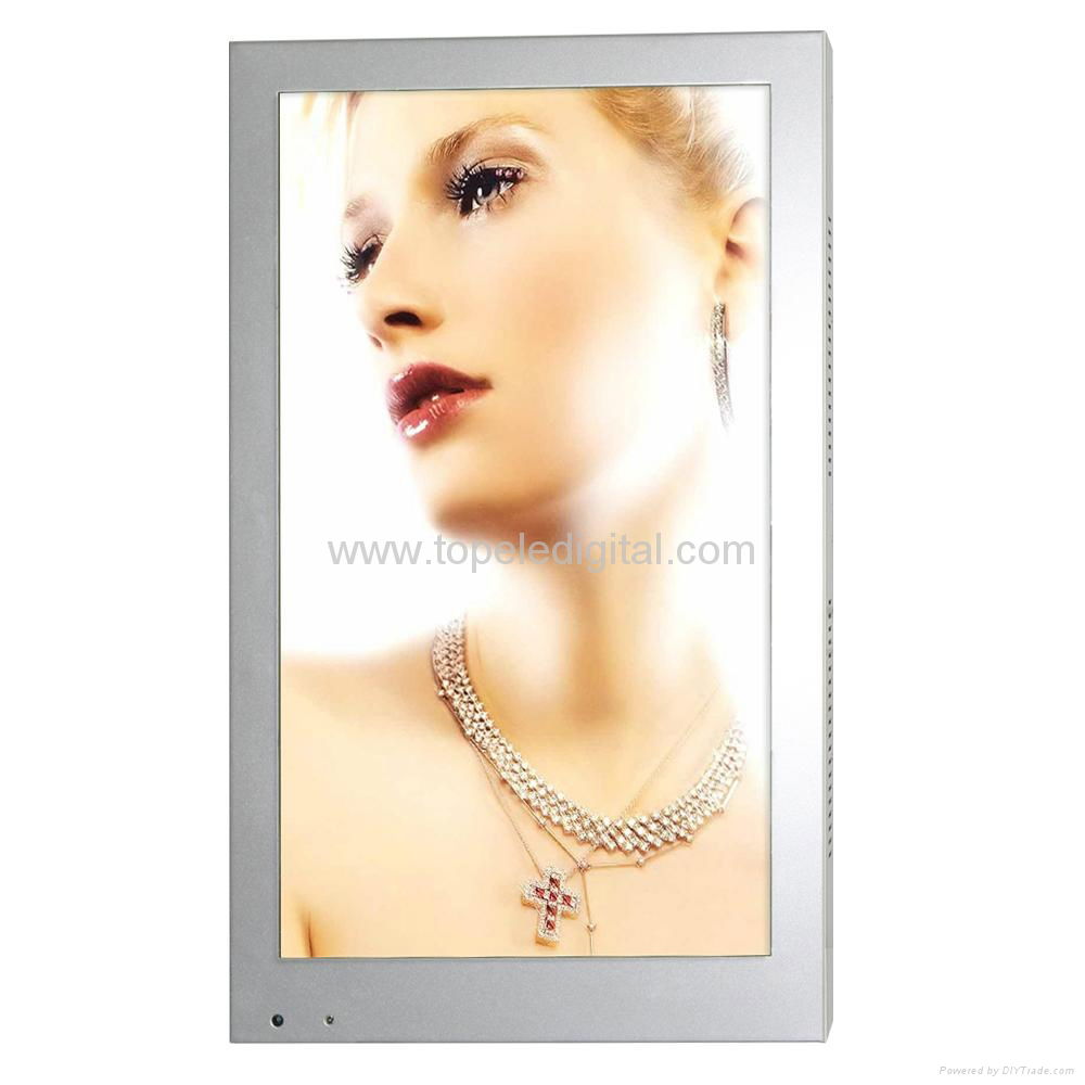 26" advertising display mirror lcd advertisements mirror tv