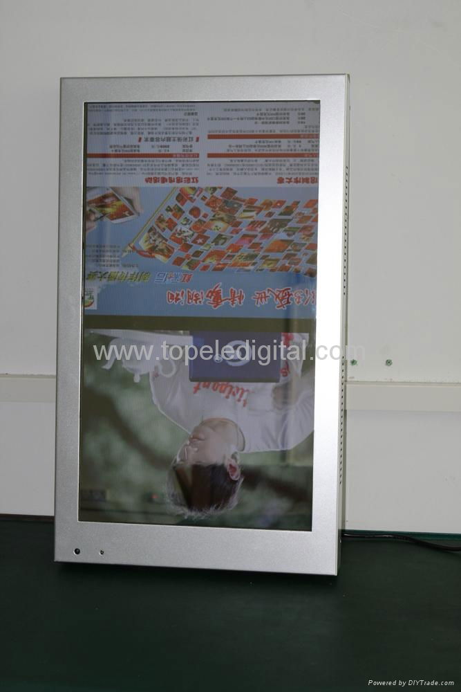 26" advertising display mirror lcd advertisements mirror tv 2