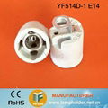 e14 ceramic lamp base with bracket