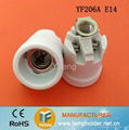 e14 ceramic lamp base with bracket