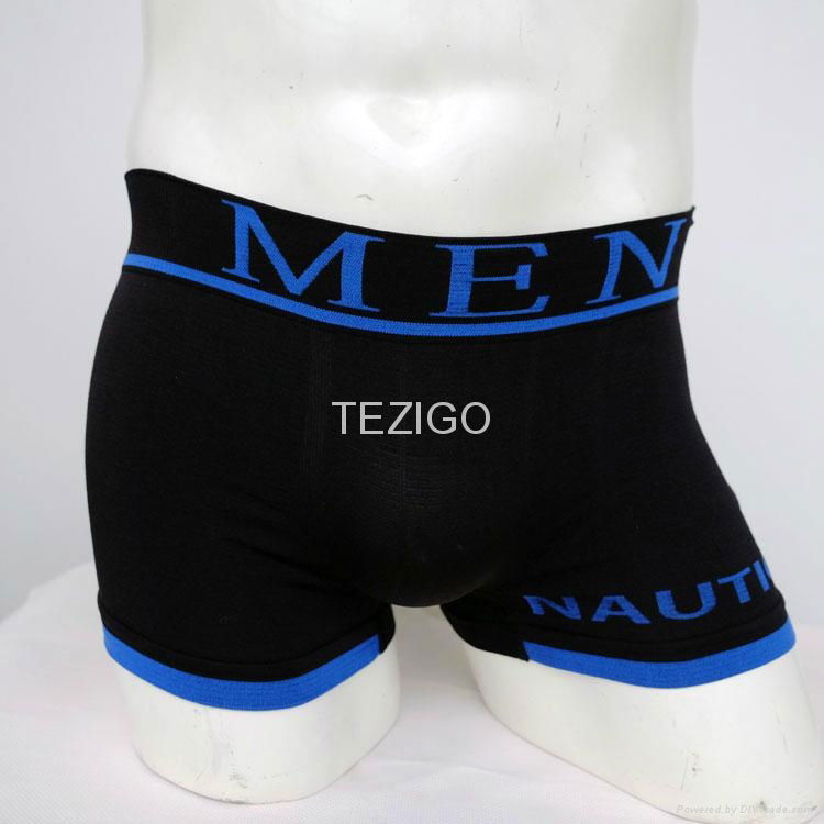 Plain Men Boxer Shorts Free Sample Seamless Underwear 3