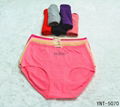 Middle Waist Women Panties Pure Color Cotton Underwear 1