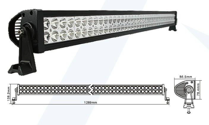 52' 300W Off-Road Light Bar Amber Color White Color 2