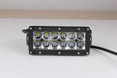 8 Inch Light Bar 3D Reflectors Projector Lens Spot Flood Combo Beam