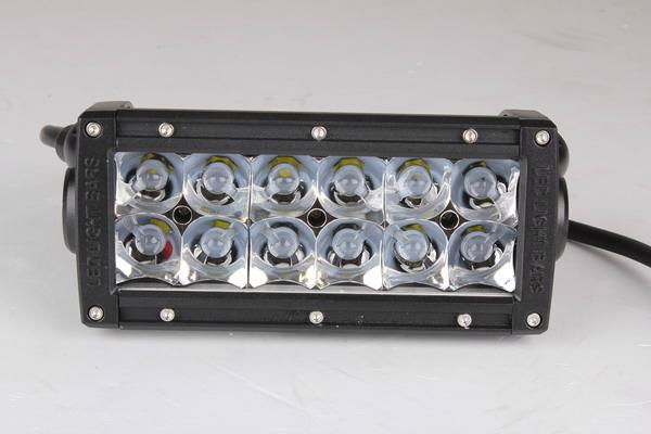 8 Inch Light Bar 3D Reflectors Projector Lens Spot Flood Combo Beam 2