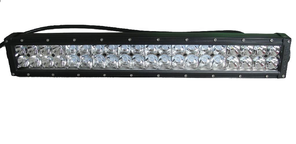 20" Cree Off Road Light Bar Dual Row Spot Flood Combo Beam 5