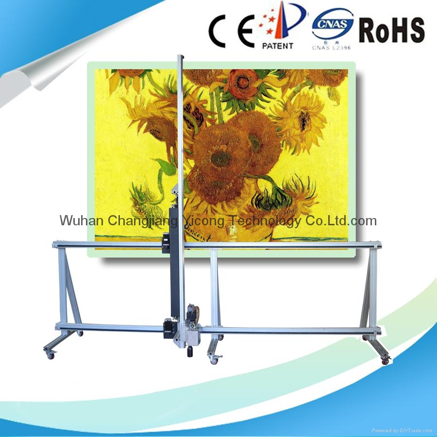 Multicolor high technology inkjet wall mural printing machine YC