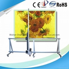 Multicolor high technology inkjet wall mural printing machine