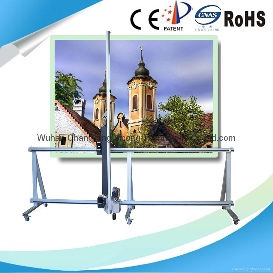 For decoration and advertising wall printing machine