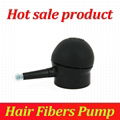 Applicator pumps for hair building