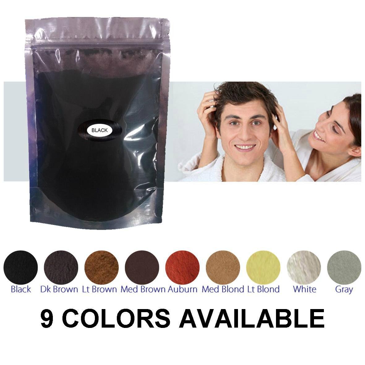 Hot sale best hair building fibers refill bag 25g-100 grams for hair loss