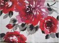 Paper print polyester velvet super soft sofa fabric