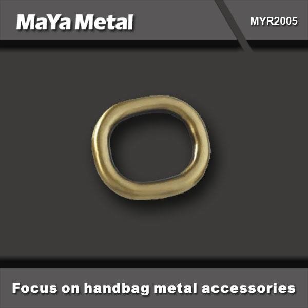 Luxury bag OVAl ring with PVD plating MaYa Metal