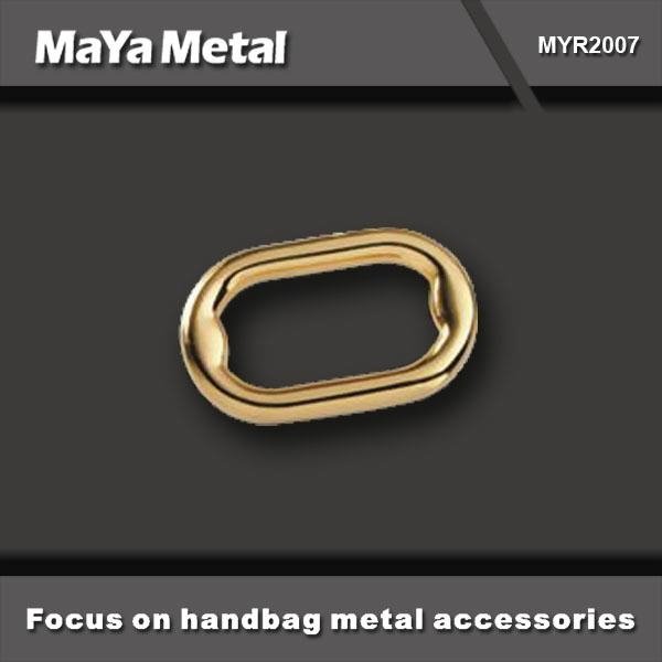 Luxury bag OVAl ring with PVD plating MaYa Metal 2