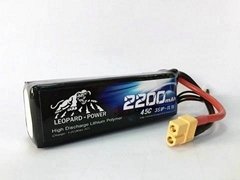 Leopard Power Lipo Battery  2200mah-3S-45C for rc heli,rc model, rc airplane
