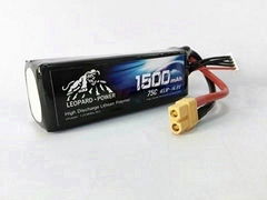 Leopard Power Lipo Battery 1500mah-4S-75C for FPV, mini quad, mini drone