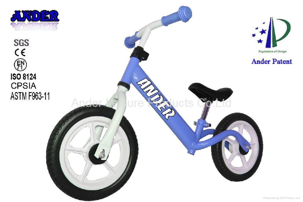 No pedal Pink color Steel children bicycle Kid balance bike Kid balance bicycle 