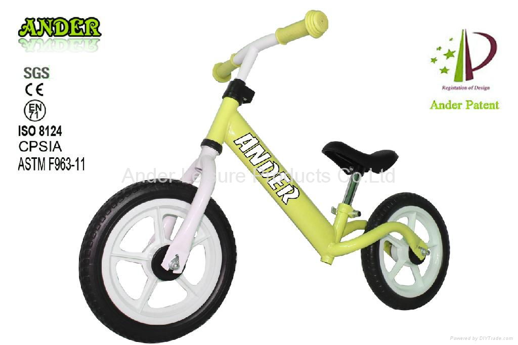 No pedal Pink color Steel children bicycle Kid balance bike Kid balance bicycle  4