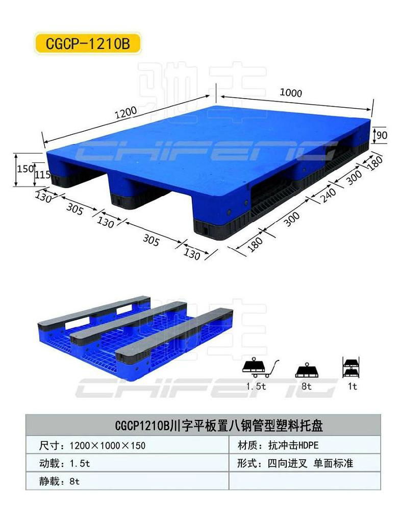 Single sided plastic pallets 2