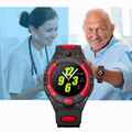 4G Round Screen Senior Healthcare GPS Watch Tracker with Fall Down Detetion D48