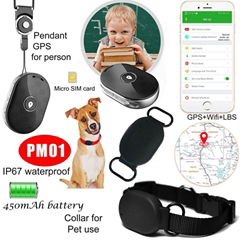 Tiny Dog Cat Puppy Waterproof IP67 Mini Personal Pet Tracking Smart GPS Tracker