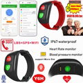 IP67 Waterproof Senior Healthcare GPS Bracelet Tracker with Blood Pressure