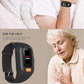 IP67 Waterproof Bracelet Tracker GPS with Blood Pressure Fall Down alert 