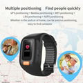 IP67 Waterproof Bracelet Tracker GPS with Blood Pressure Fall Down alert  3