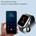 4G GPS Eldery GPS Tracker Smart Watch Phone with Body Temperature