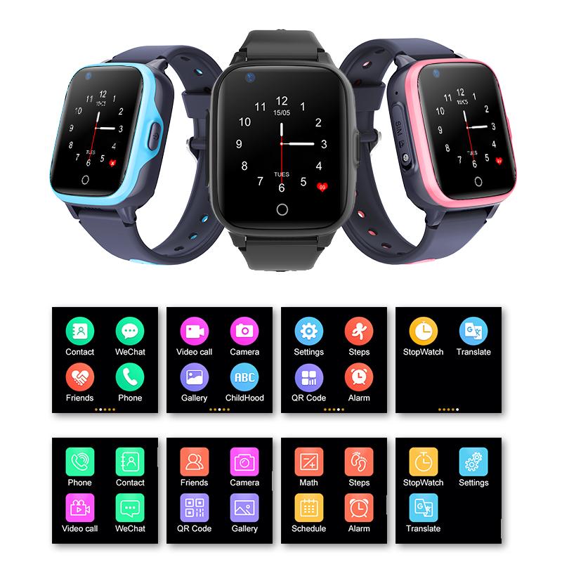 4G Children GPS Gift Watches Tracking with Global Video Call 5