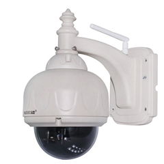 Home Surveillance 1MP HD PTZ Zoom Outdoor Dome H.264 Mobile View IP Camera