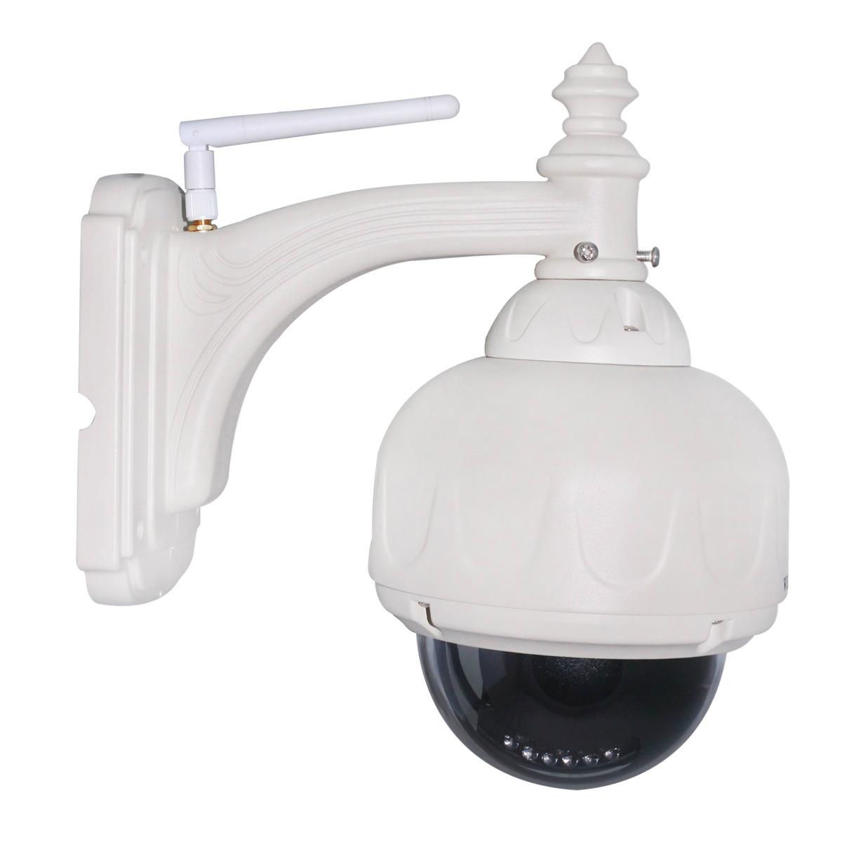 Home Surveillance 1MP HD PTZ Zoom Outdoor Dome H.264 Mobile View IP Camera 3