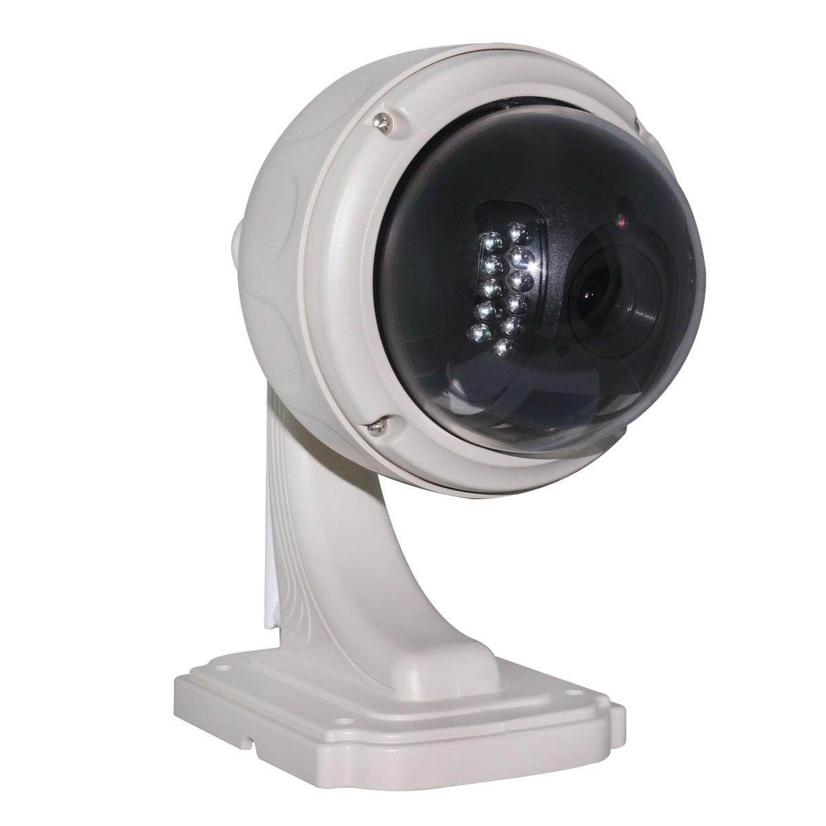 Home Surveillance 1MP HD PTZ Zoom Outdoor Dome H.264 Mobile View IP Camera 5