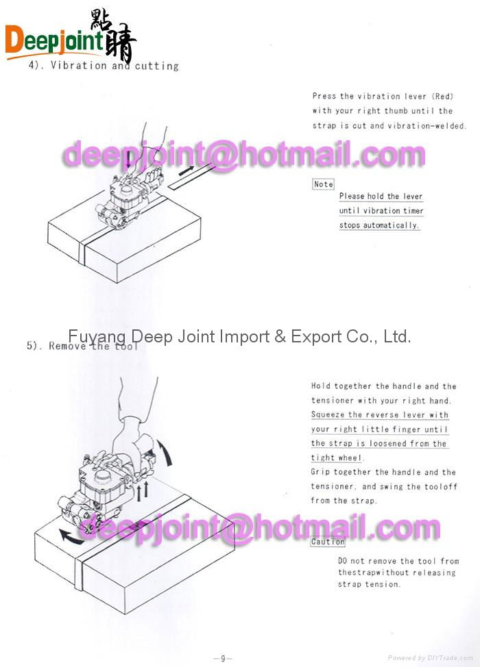 Pneumatic strapping machinery for polyester(PET) strap 3