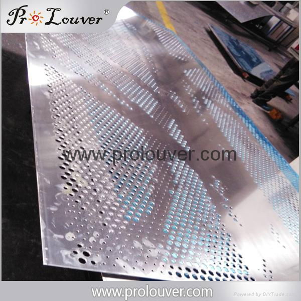 Aluminum perforating panel