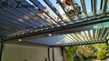 pergola aluminum roof motorized operable louver waterproof