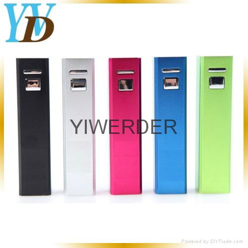 mini aluminum 3000mAh portable external power bank supply