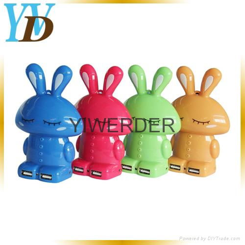 wholesale rabbit shell 5200mAh gift power bank charger